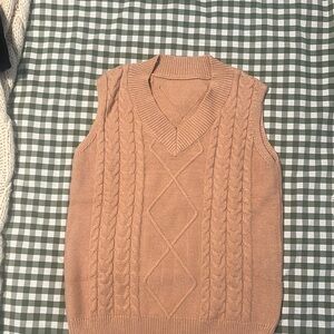 Tan Sweater Vest